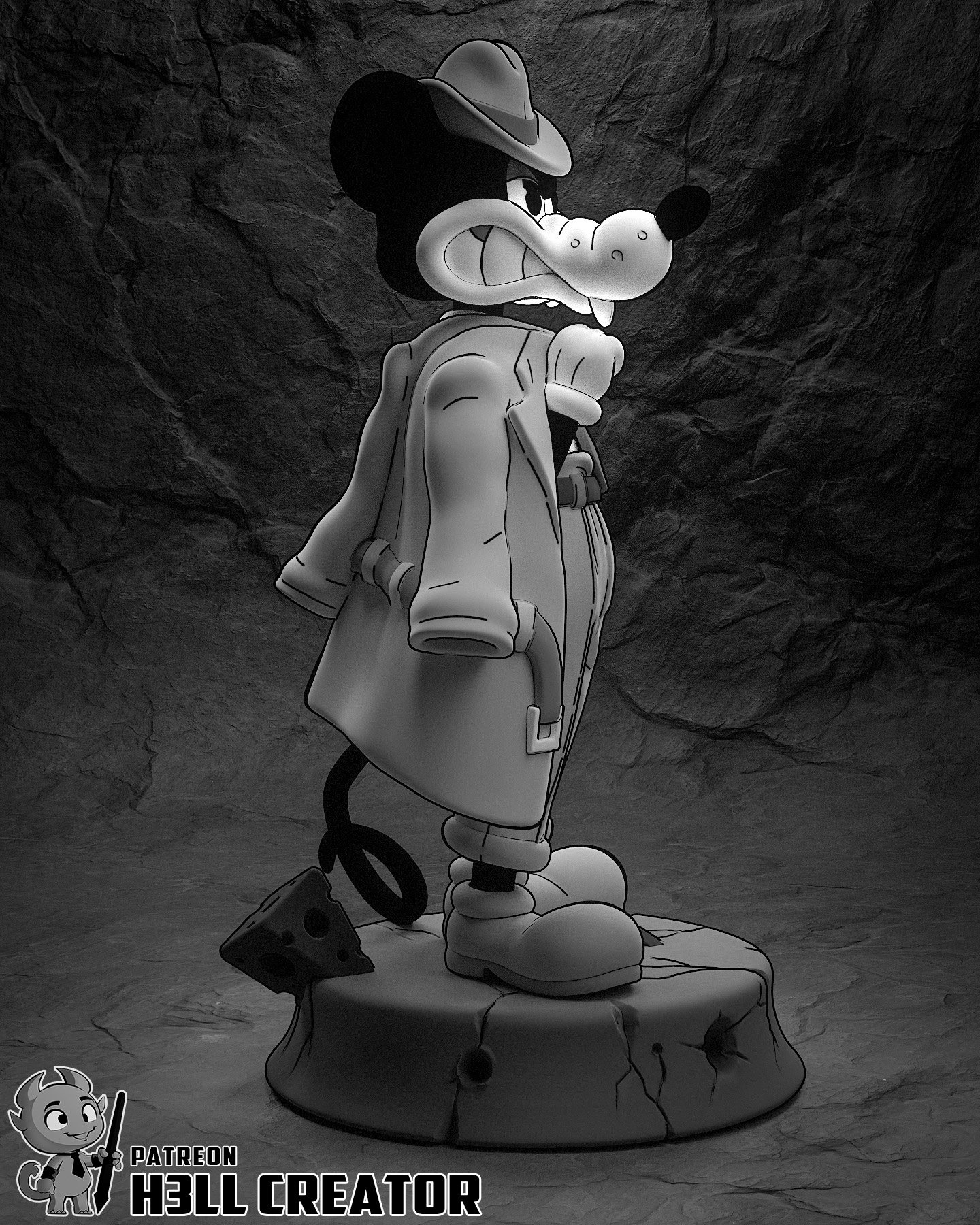 the blue trickster | 3d resin figure the blue trickster | 3d resin figure