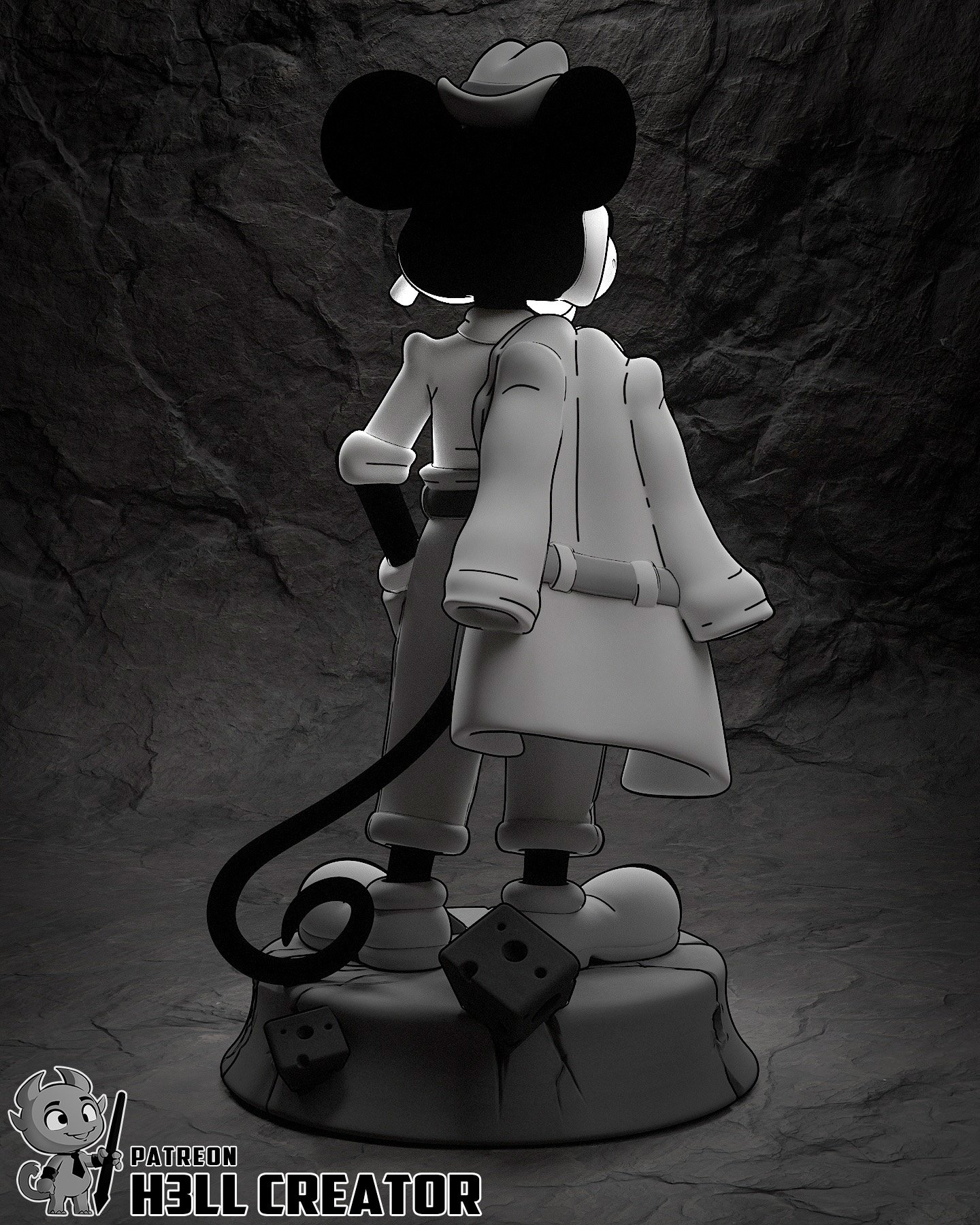 the blue trickster | 3d resin figure the blue trickster | 3d resin figure