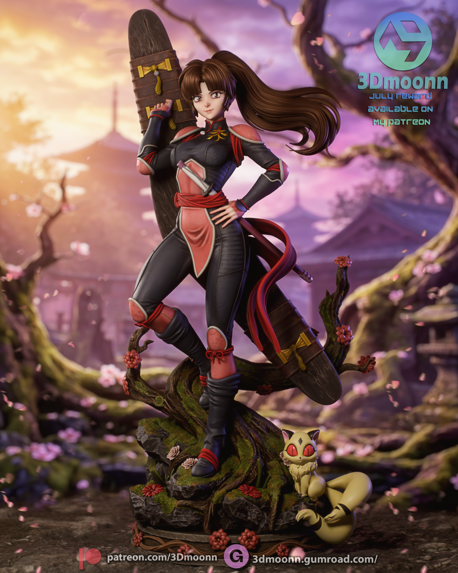 the last of her clan | 3d resin figure the last of her clan | 3d resin figure