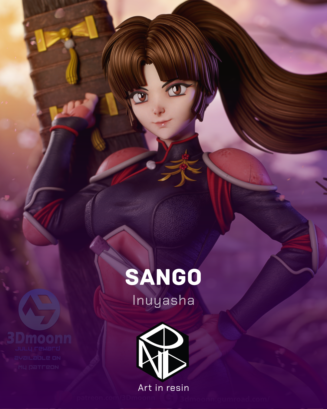 the last of her clan | 3d resin figure the last of her clan | 3d resin figure