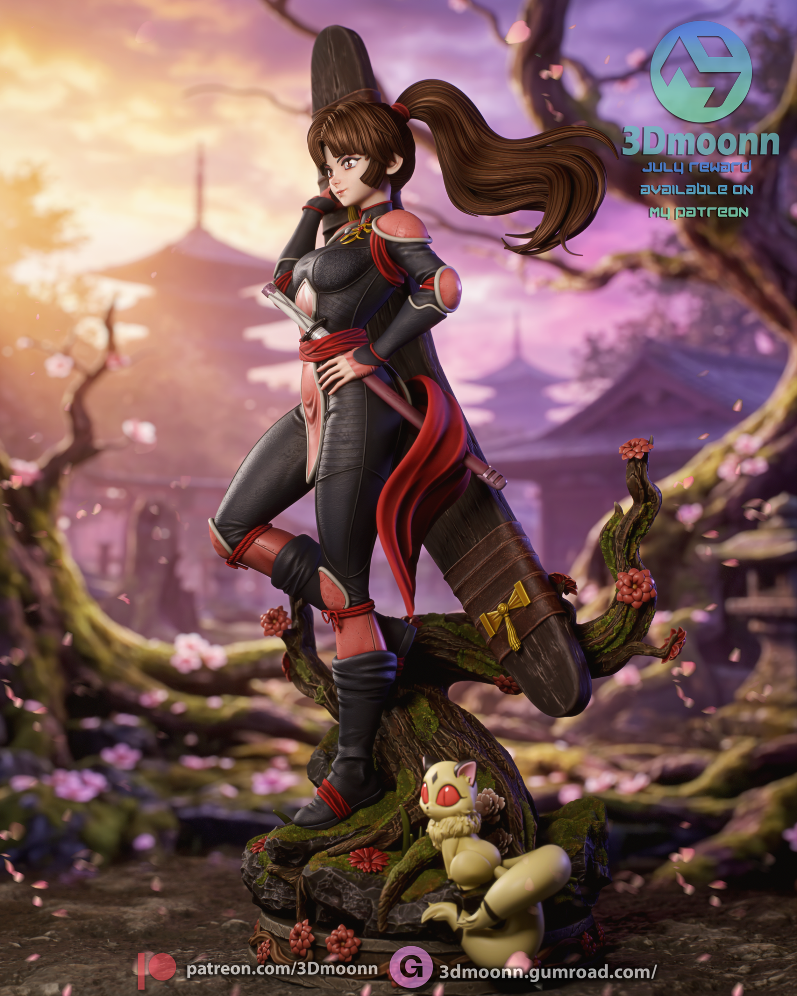the last of her clan | 3d resin figure the last of her clan | 3d resin figure