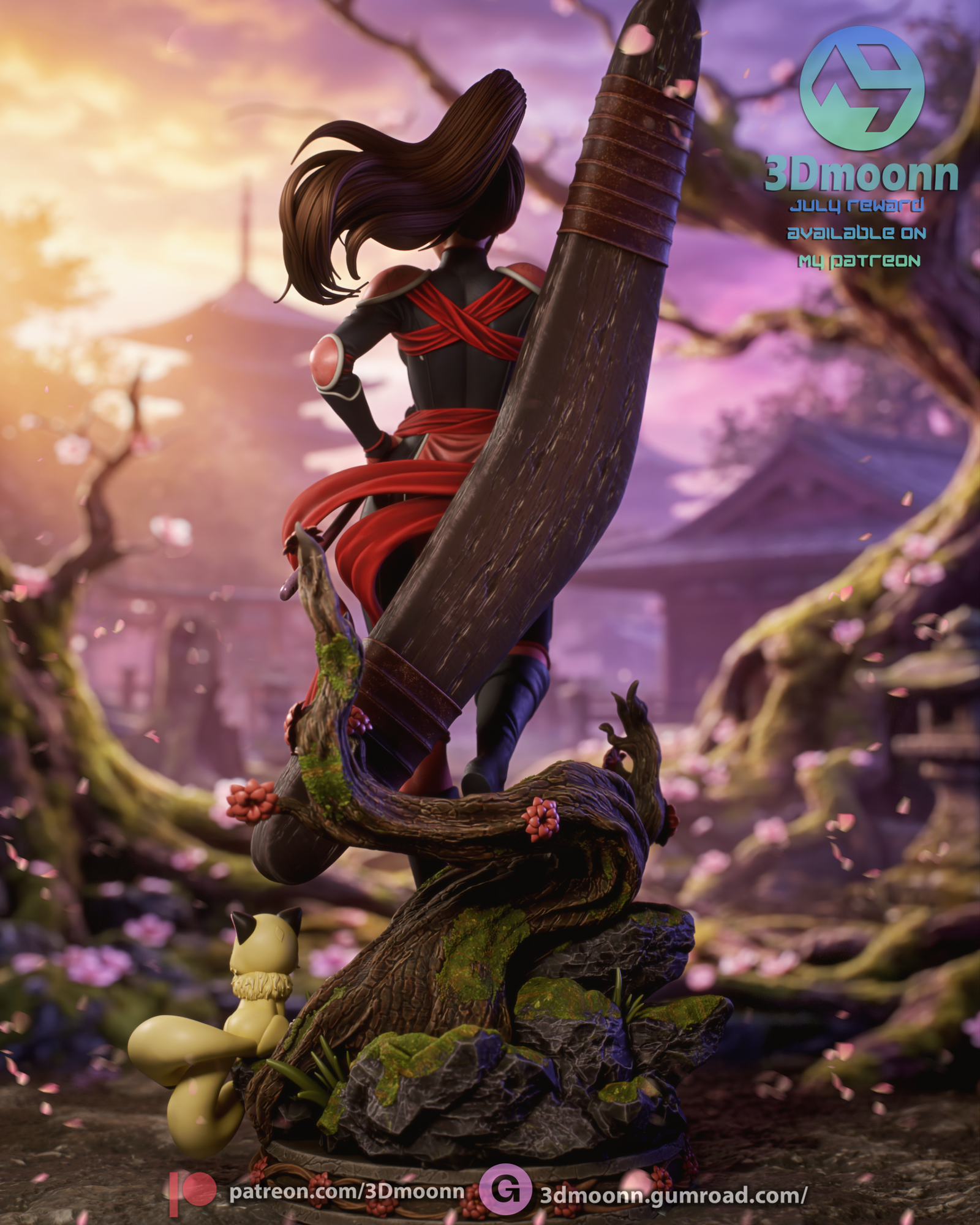 the last of her clan | 3d resin figure the last of her clan | 3d resin figure