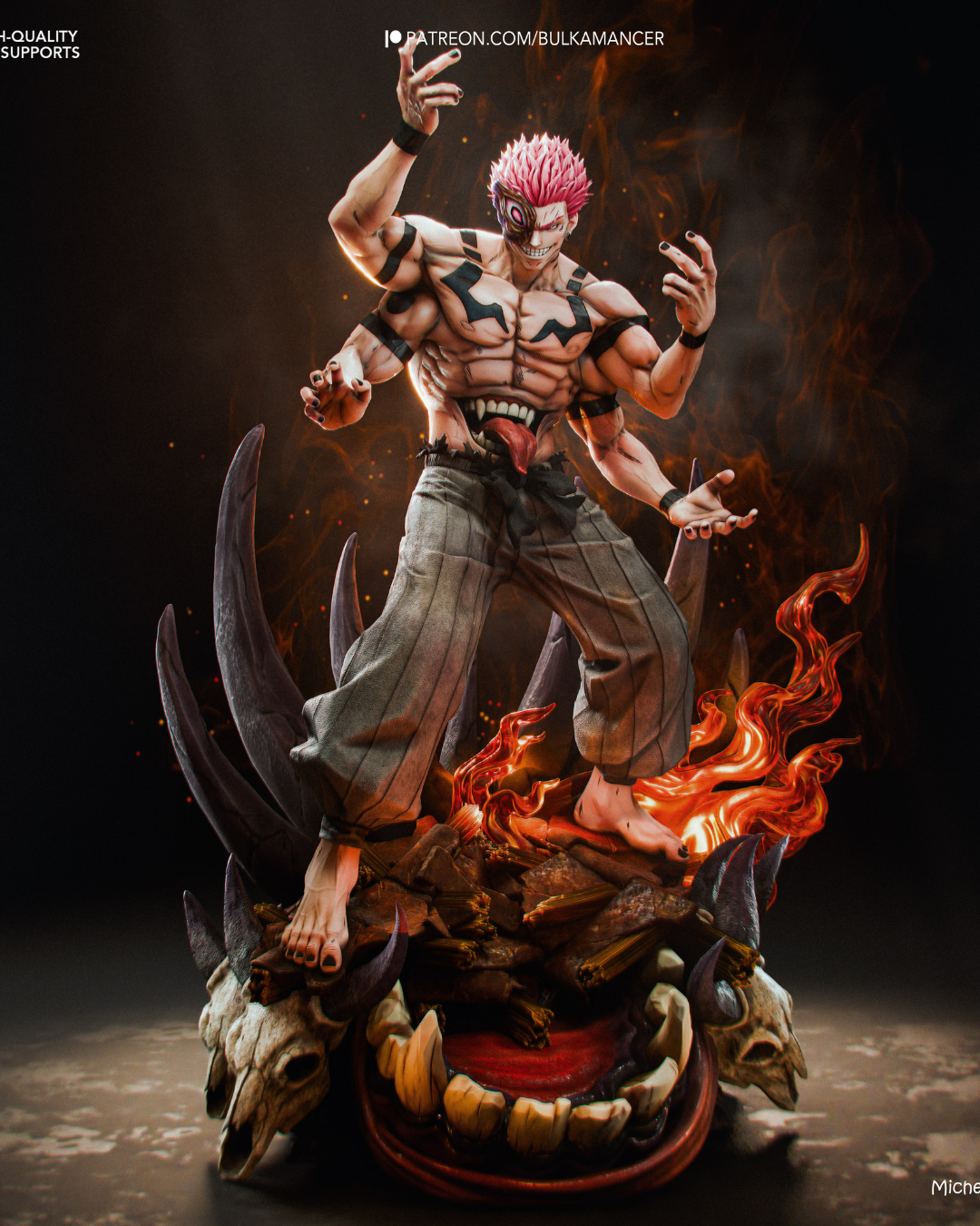 the king of curses | 3d resin figure the king of curses | 3d resin figure