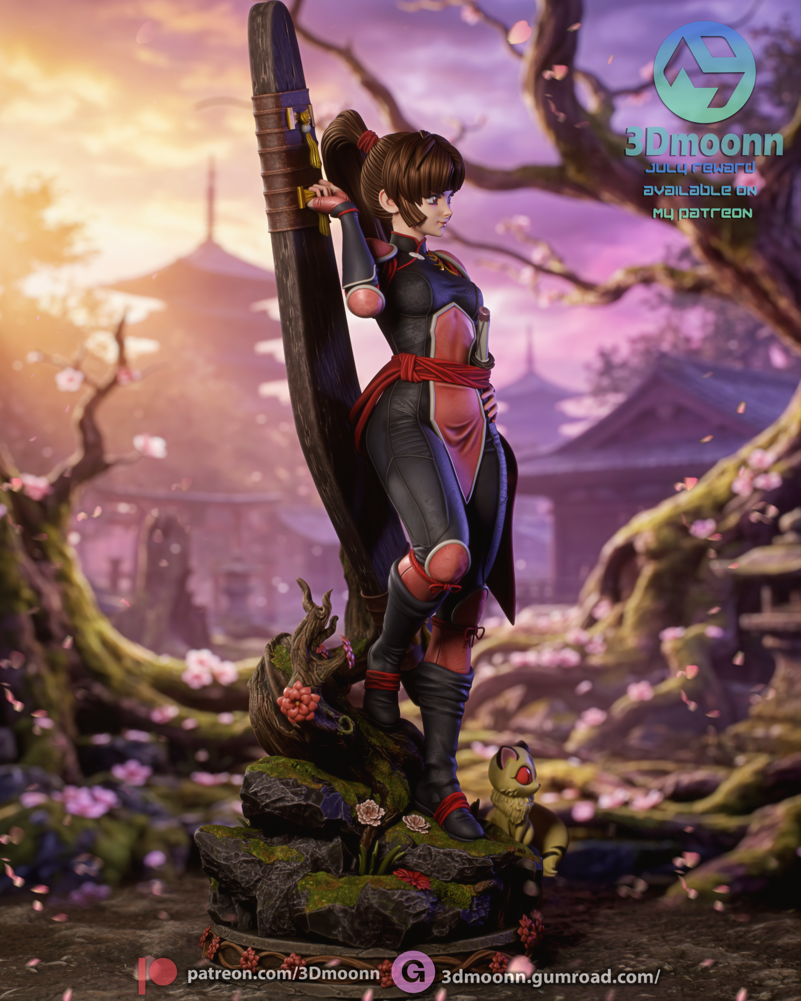 the last of her clan | 3d resin figure the last of her clan | 3d resin figure
