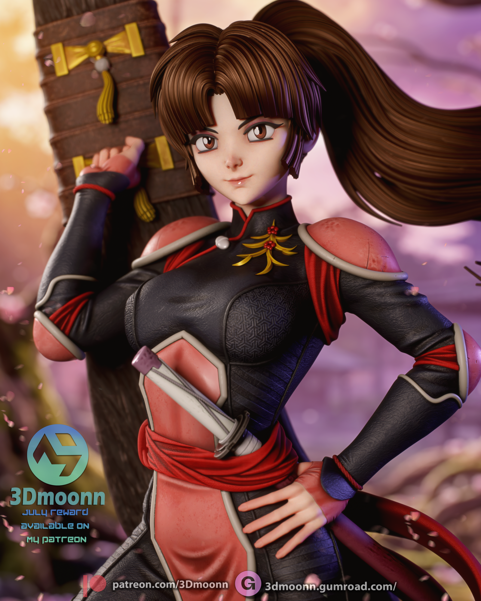 the last of her clan | 3d resin figure the last of her clan | 3d resin figure