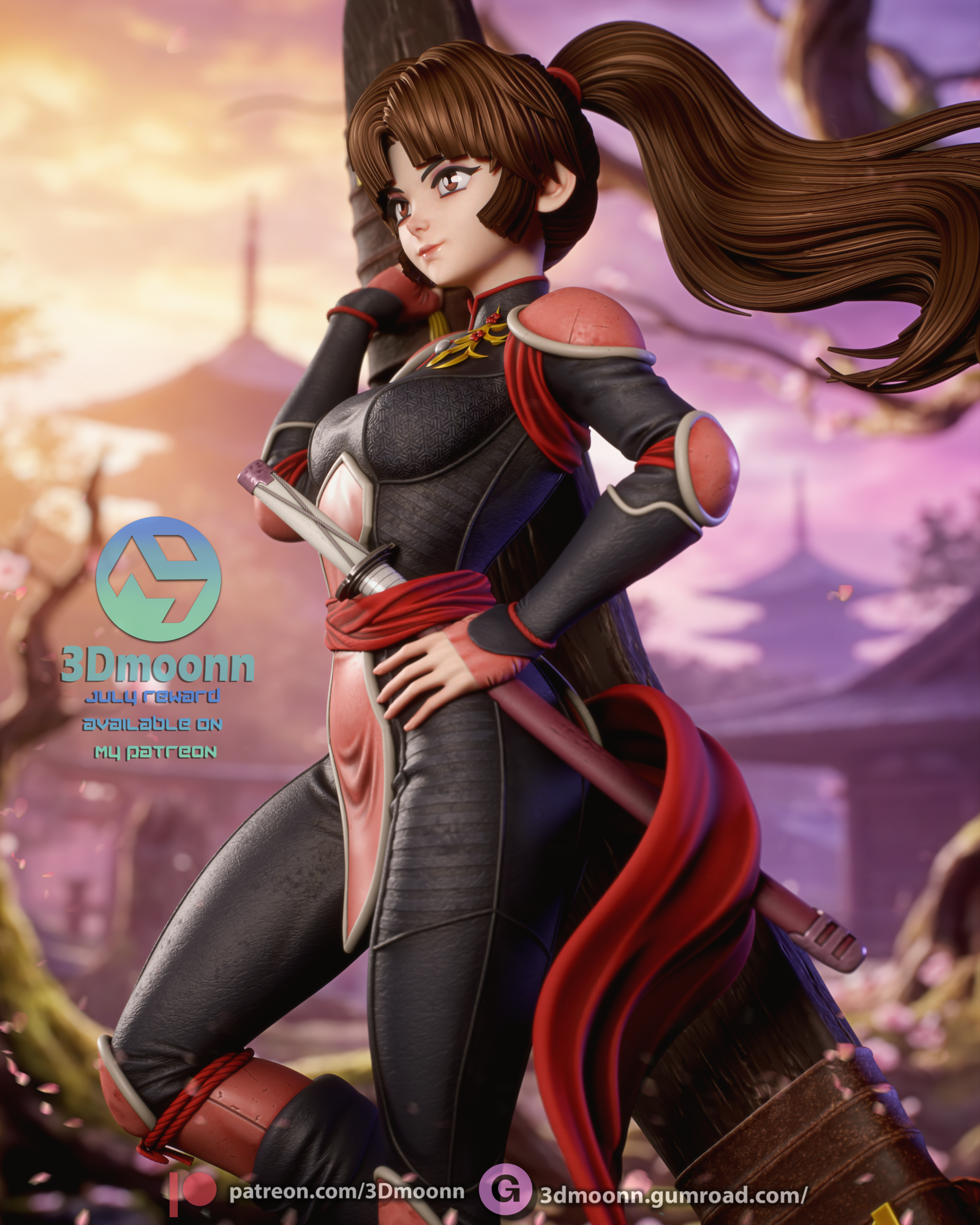 the last of her clan | 3d resin figure the last of her clan | 3d resin figure