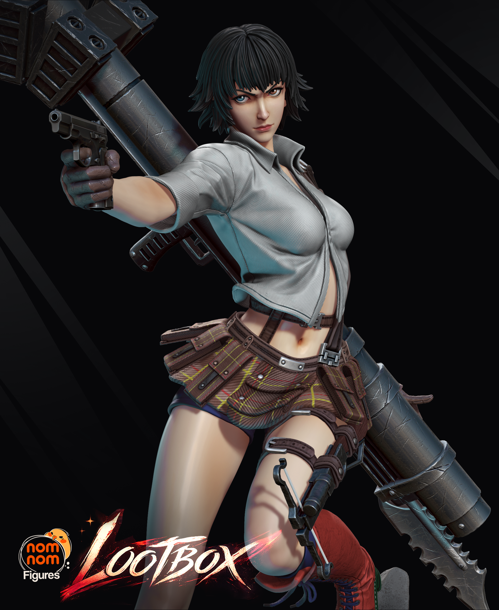 the human devil hunter | 3d resin figure the human devil hunter | 3d resin figure